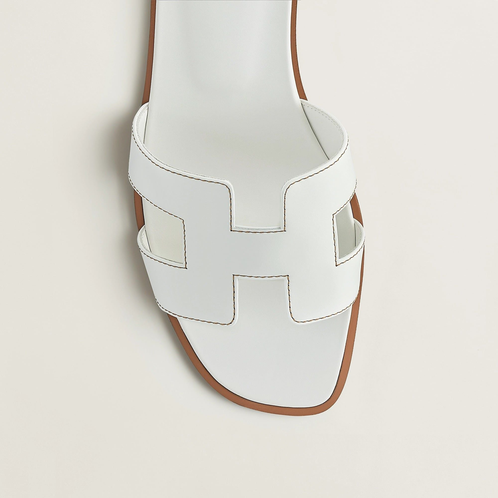 Alternative view of Dép Hermes Oran Sandal 'Blanc' H021056Zv02370