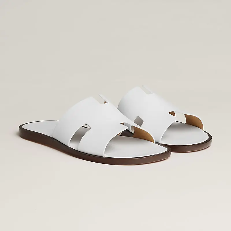 Dép Hermes Izmir 'Blanc' H041141ZH02390 - Ảnh 4