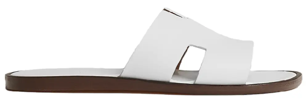 Dép Hermes Izmir 'Blanc' H041141ZH02390
