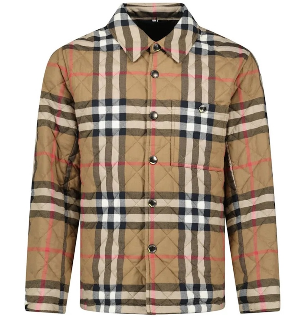 Áo Burberry Vintage Check Printed 'Brown' 8084187