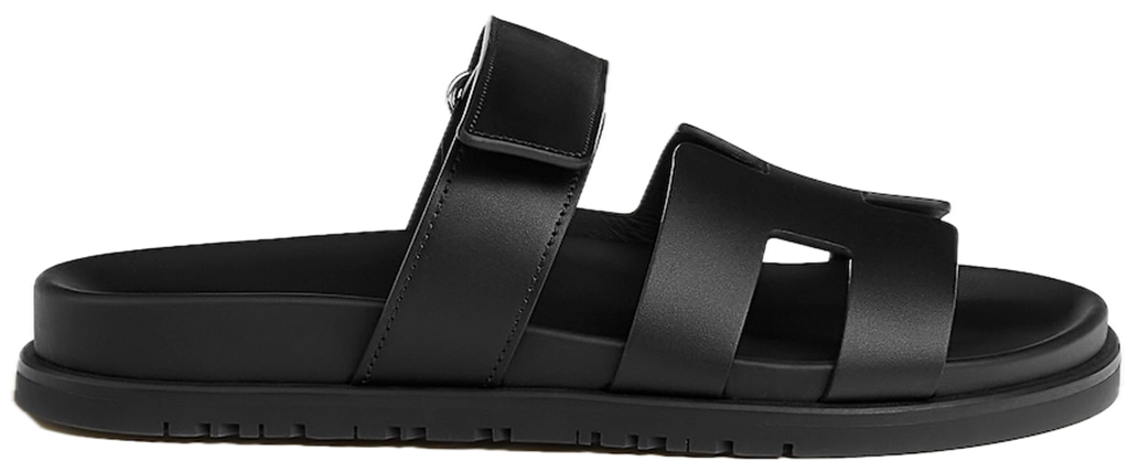 Dép Hermes Chypre Sandal 'Noir' H222100Zv02350