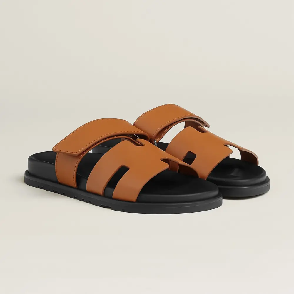 Dép Hermes Chypre Sandal 'Naturel' H222000ZH43390 - Ảnh 4