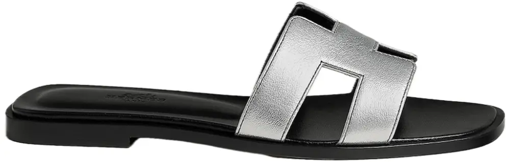 Dép Hermes Oran Sandal 'Gris Argenté' H261297Zv52355
