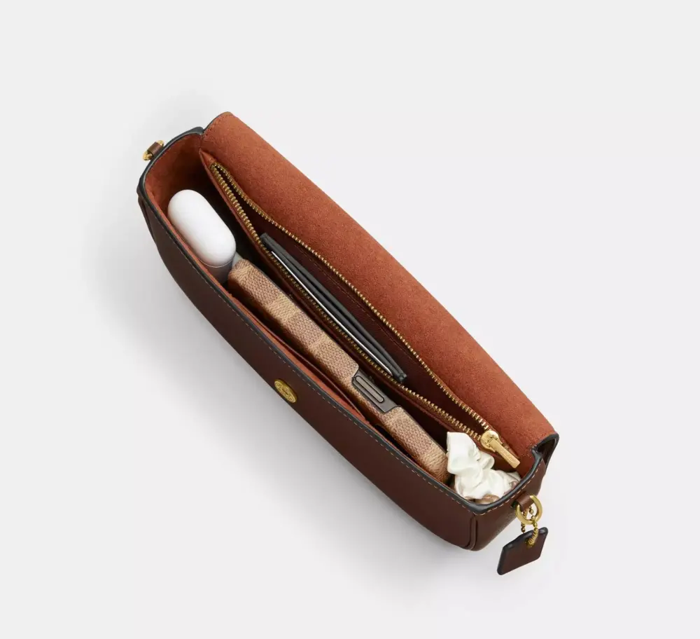 Alternative view of Túi Coach Brook Flap Chain Bag 'Maple' CAN90-B4MPL