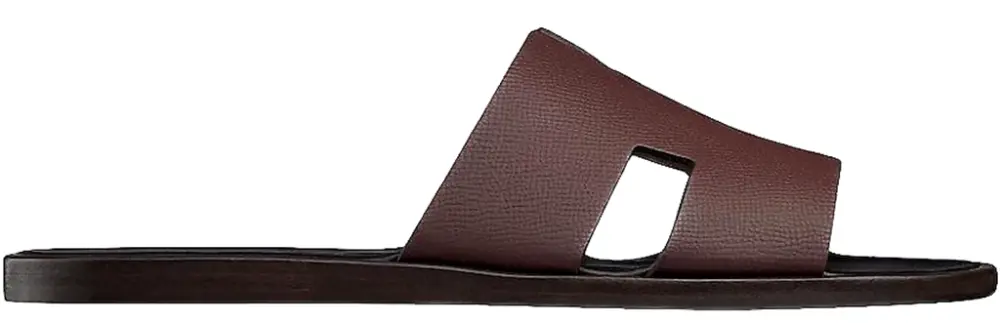 Dép Hermes Izmir Sandal 'Bordeaux Noir' H152415ZH5D400