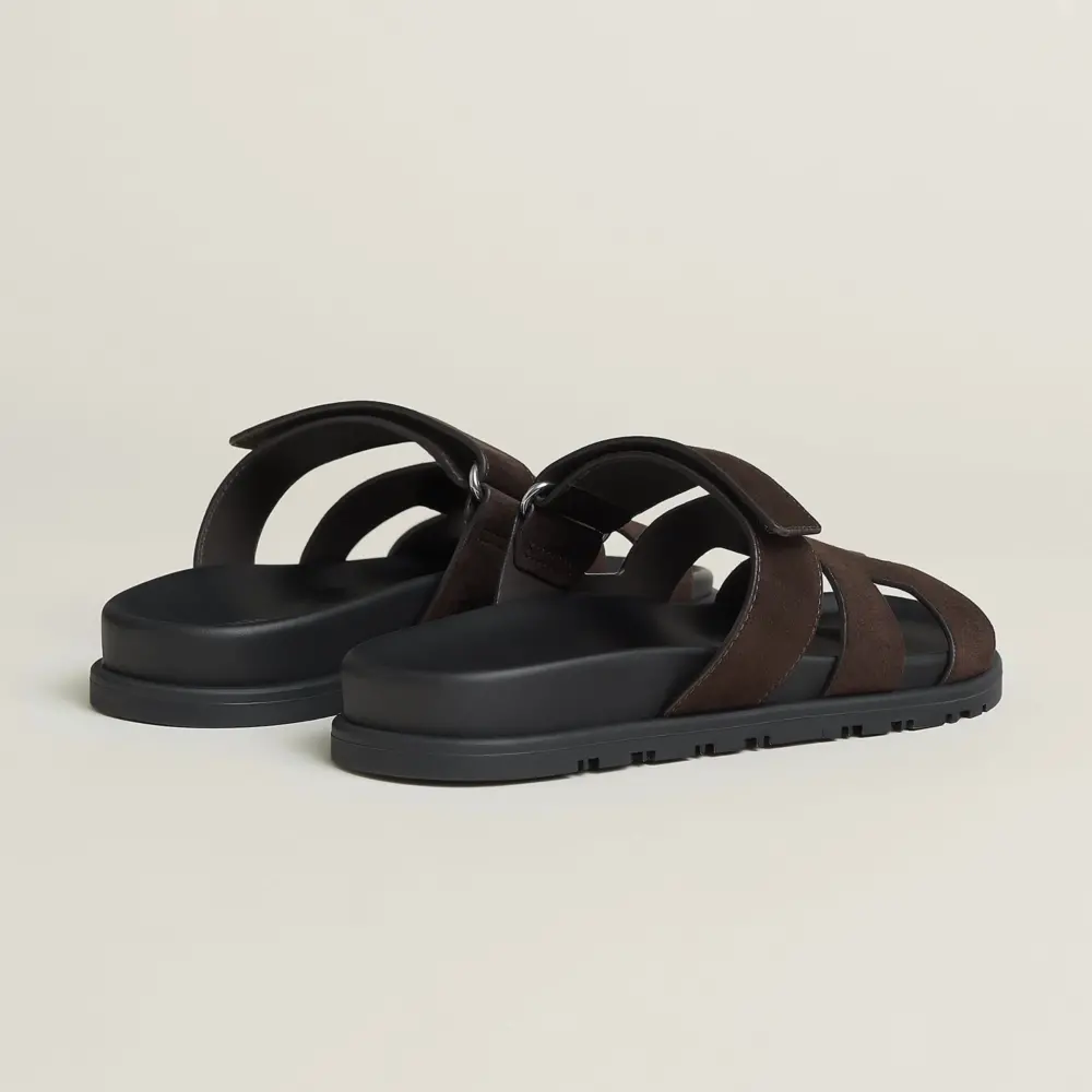 Dép Hermes Chypre Sandal 'Marron Ébène' H222297ZVME360 - Ảnh 6