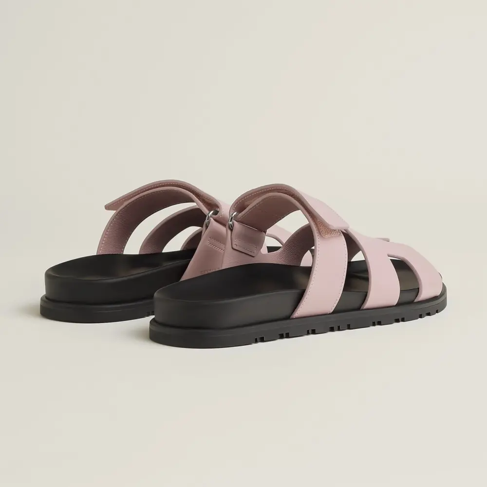 Dép Hermes Chypre Sandal 'Rose Cancan' H222299ZvCG360 - Ảnh 3