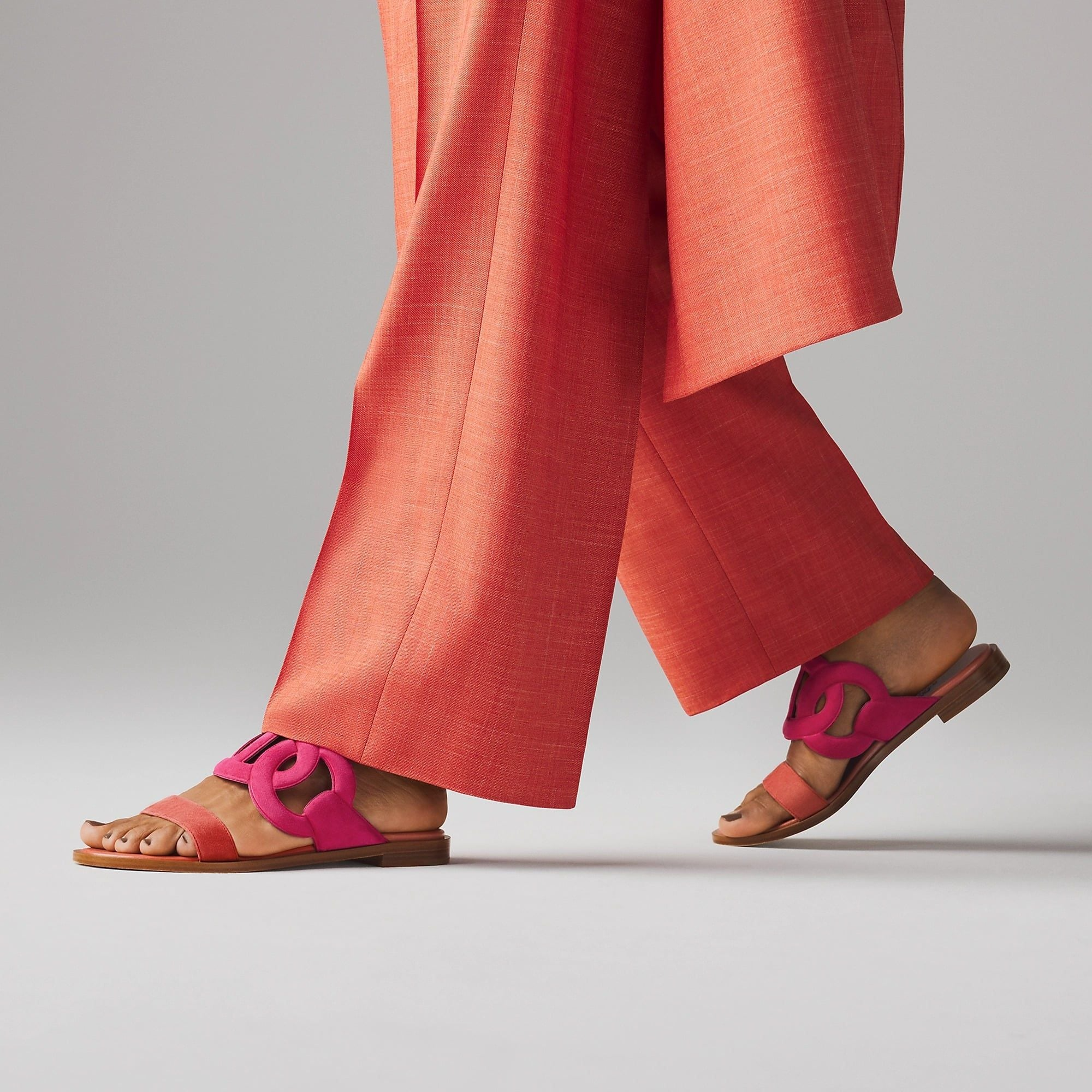Alternative view of Dép Hermes Lagune Sandal 'Rose Sakura' H252140ZvSR390