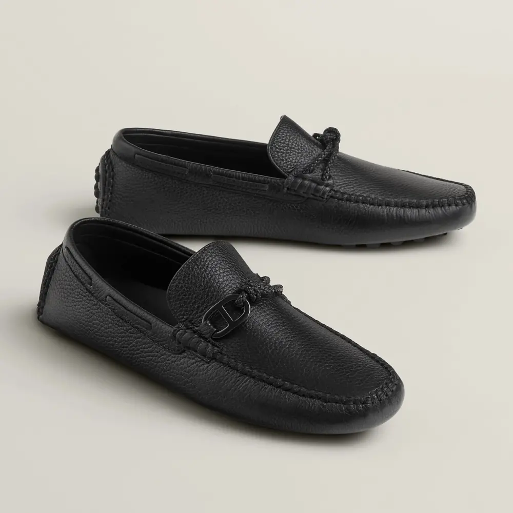 Giày Hermes Alessandro Loafer 'Black' H242895ZH01420 - Ảnh 4