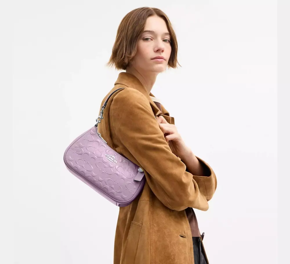 Túi Coach Teri Shoulder Bag 'Light Violet' CDA98-SVIZ - Ảnh 5