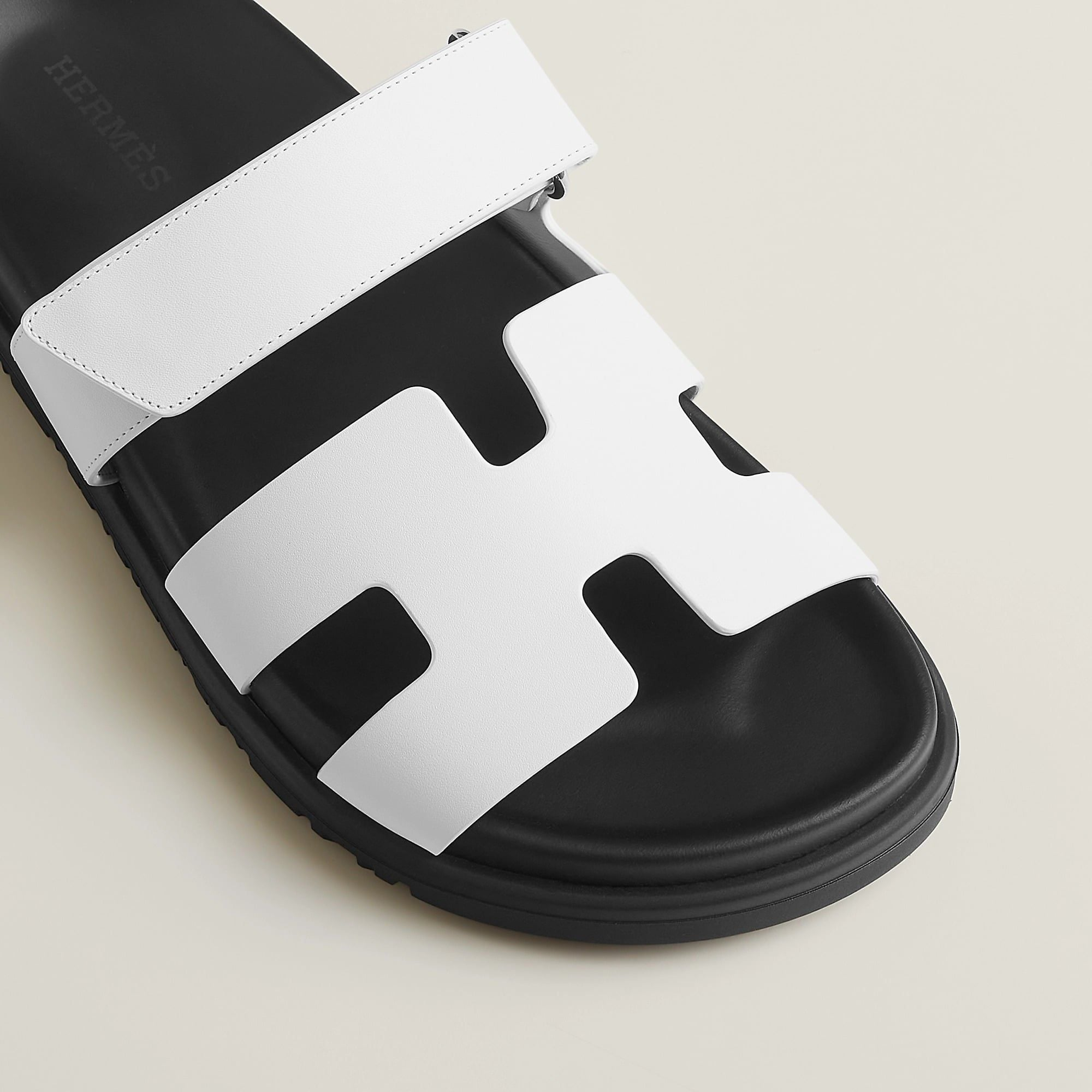 Alternative view of Dép Hermes Chypre Sandal 'Blanc' H222100Zv90360