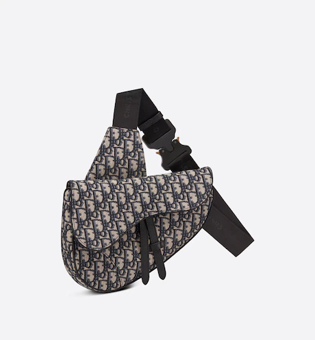 Túi Dior Saddle Dior Oblique Jacquard 'Beige Black' 1ADPO093YKY-H28E - Ảnh 3