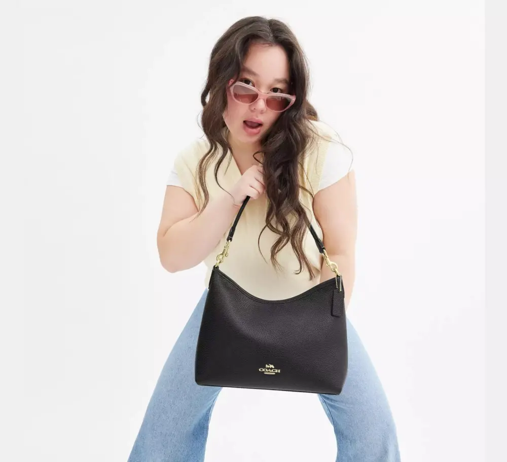 Alternative view of Túi Coach Laurel Shoulder Bag ‘Black’ CR148-IMBLK