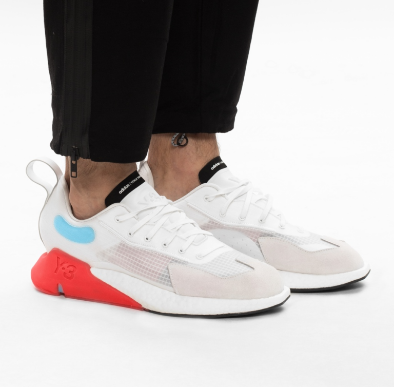 Giày adidas Y-3 Orisan ‘White Red Cyan’ FX1411 - Ảnh 4