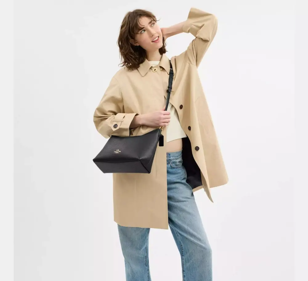 Túi Coach Laurel Shoulder Bag ‘Black’ CR148-IMBLK - Ảnh 3