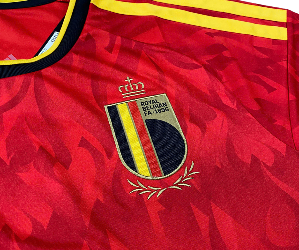 Áo adidas Belgium 26 Home Jersey 'Red Bold Gold' JM8381 - Ảnh 3