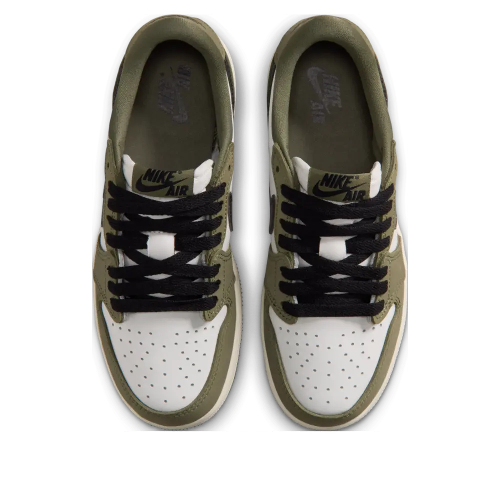 Giày Nike Air Jordan 1 Retro Low OG 'Medium Olive' HQ6999-200 - Ảnh 5