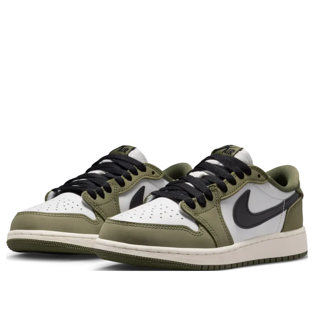 Giày Nike Air Jordan 1 Retro Low OG 'Medium Olive' HQ6999-200 - Ảnh 4