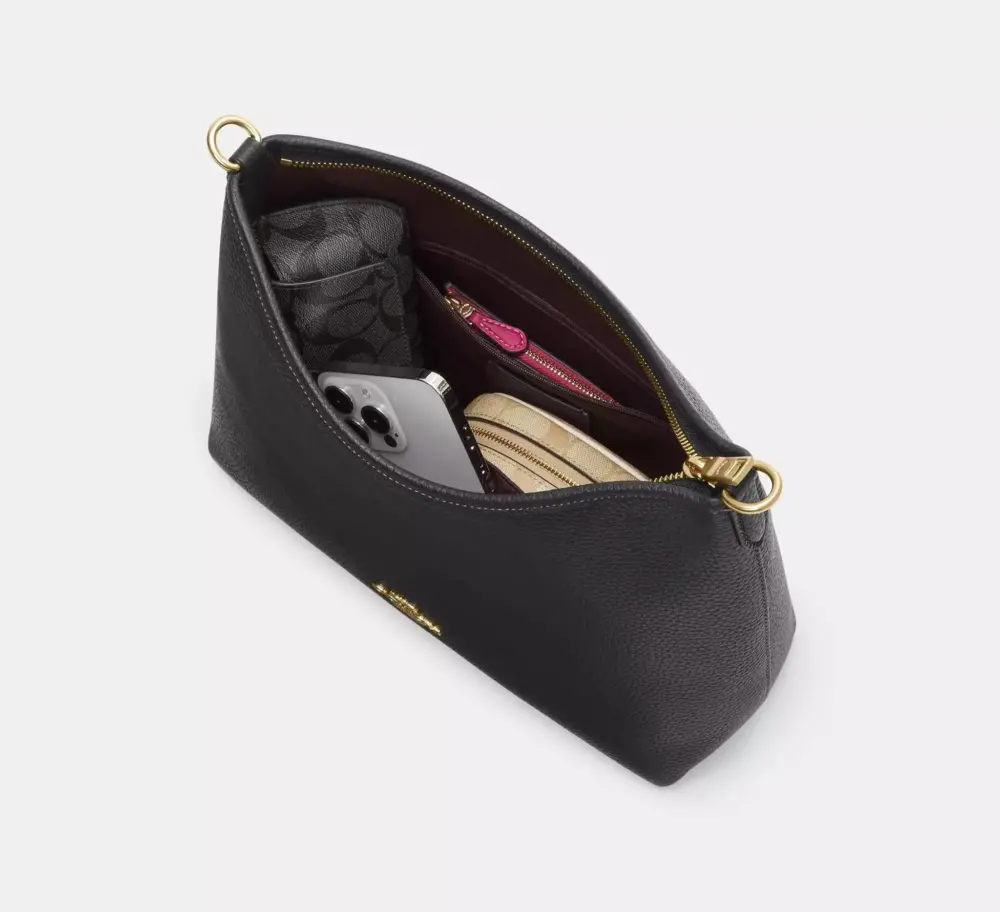 Túi Coach Laurel Shoulder Bag ‘Black’ CR148-IMBLK - Ảnh 6