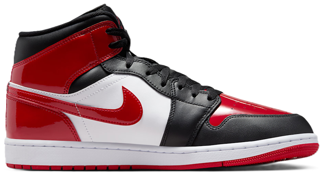 Giày Nike Air Jordan 1 Mid SE ‘Patent Bred Toe’ HV4091-006