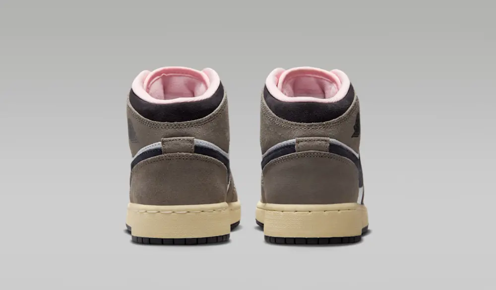 Giày Nike Air Jordan 1 Mid SE ‘White Cave Stone’ HQ2014-100 - Ảnh 3