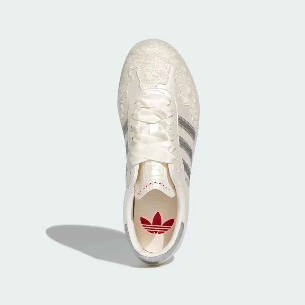 Giày adidas Samba OG ‘Chalk White Silver Metallic’ HP3658 - Ảnh 5