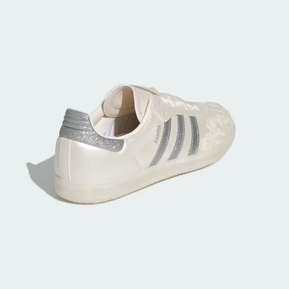Giày adidas Samba OG ‘Chalk White Silver Metallic’ HP3658 - Ảnh 3