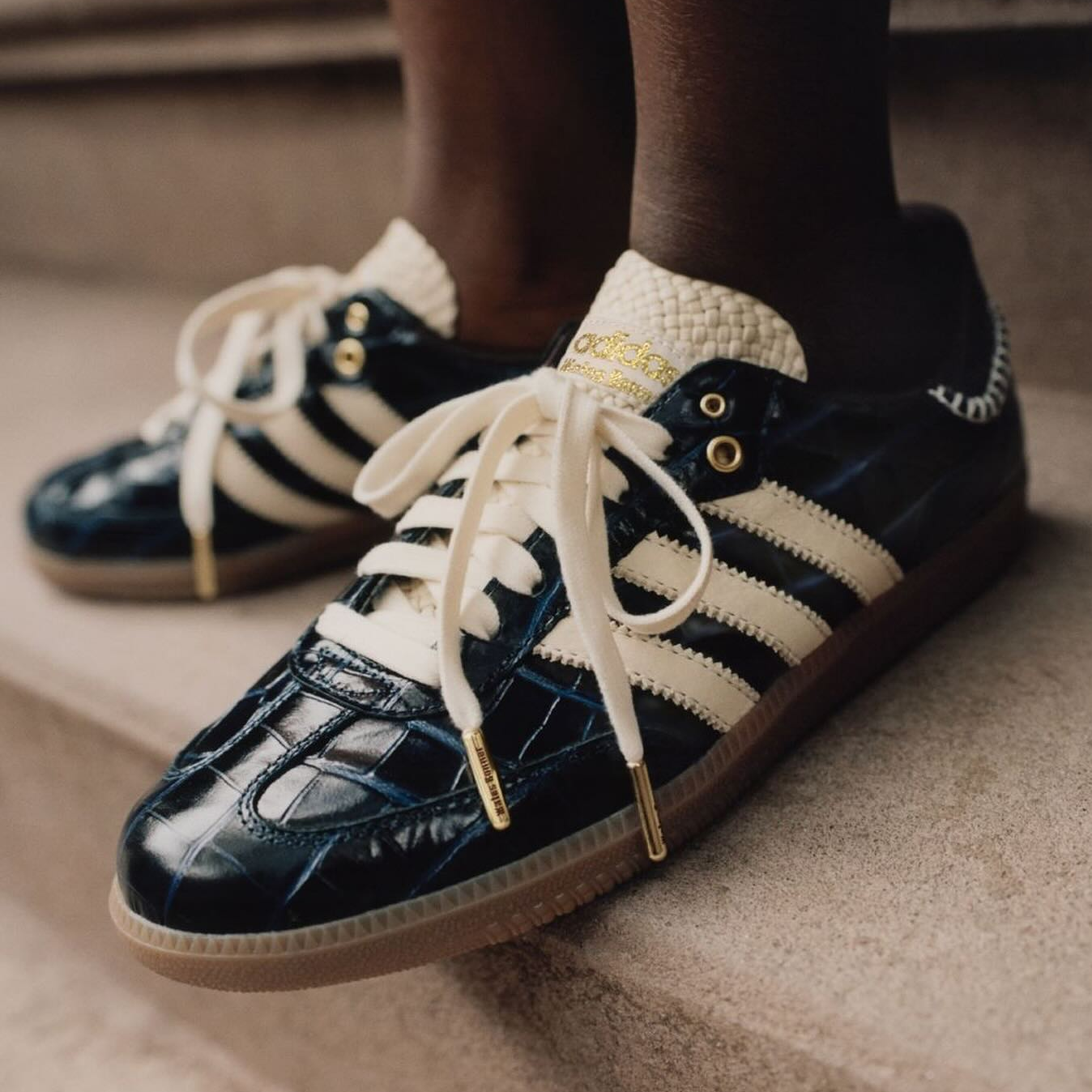 Giày Adidas Wales Bonner x Samba OG ‘Collegiate Navy’ JH9825 - Ảnh 4