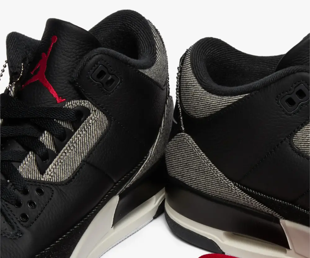 Giày Nike Air Jordan 3 x Levi's®'Black and White' IR0914-400 - Ảnh 6