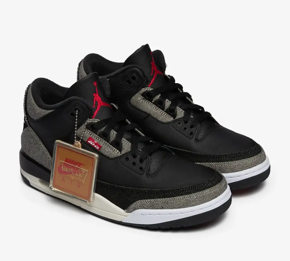 Giày Nike Air Jordan 3 x Levi's®'Black and White' IR0914-400 - Ảnh 5