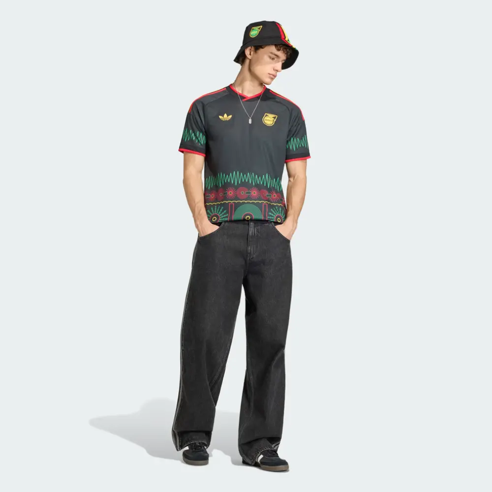 Áo Jamaica 26 x Bob Marley Away Jersey 'Black' KD0957 - Ảnh 5