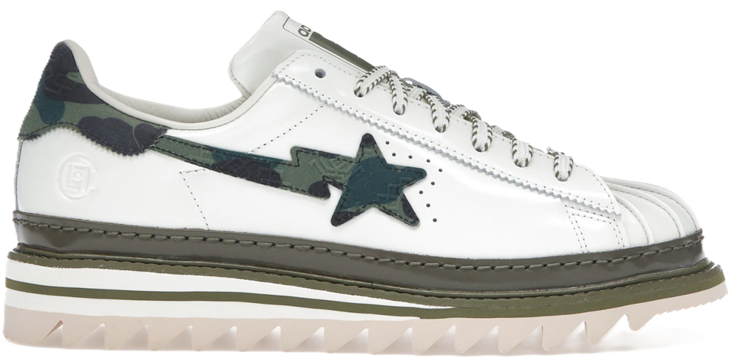 Giày Adidas Superstar ‘CLOT by Edison Chen x Bape Off White’ KJ1473