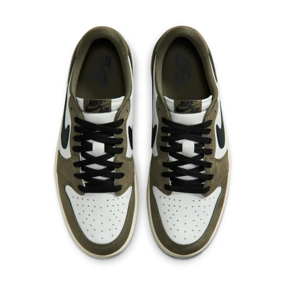Giày Nike Air Jordan 1 Retro Low OG 'Medium Olive' HQ6998-200 - Ảnh 5