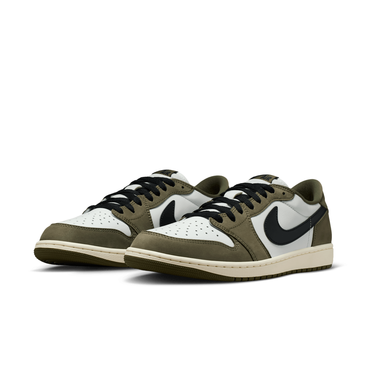 Giày Nike Air Jordan 1 Retro Low OG 'Medium Olive' HQ6998-200 - Ảnh 3