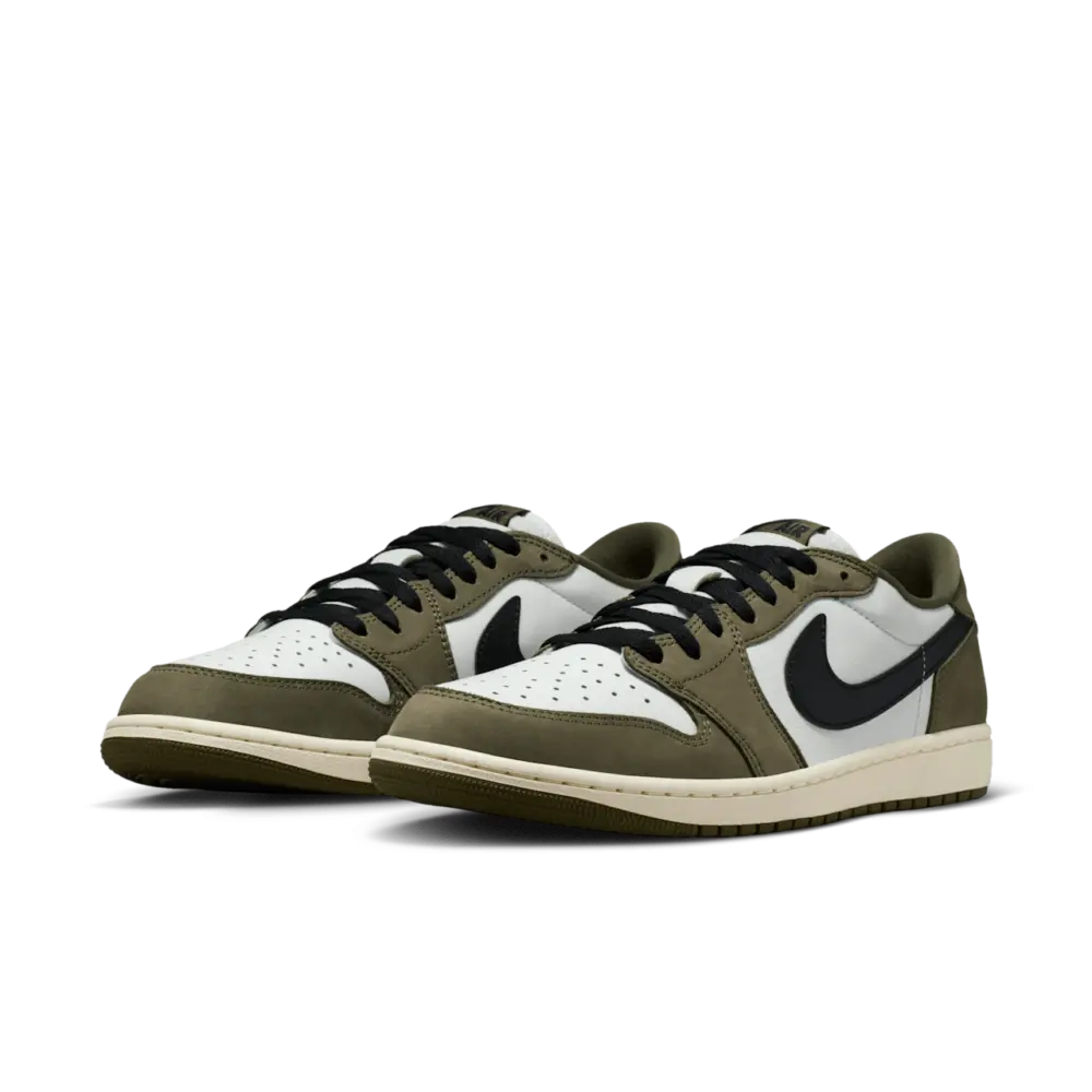 Giày Nike Air Jordan 1 Retro Low OG 'Medium Olive' HQ6998-200 - Ảnh 3