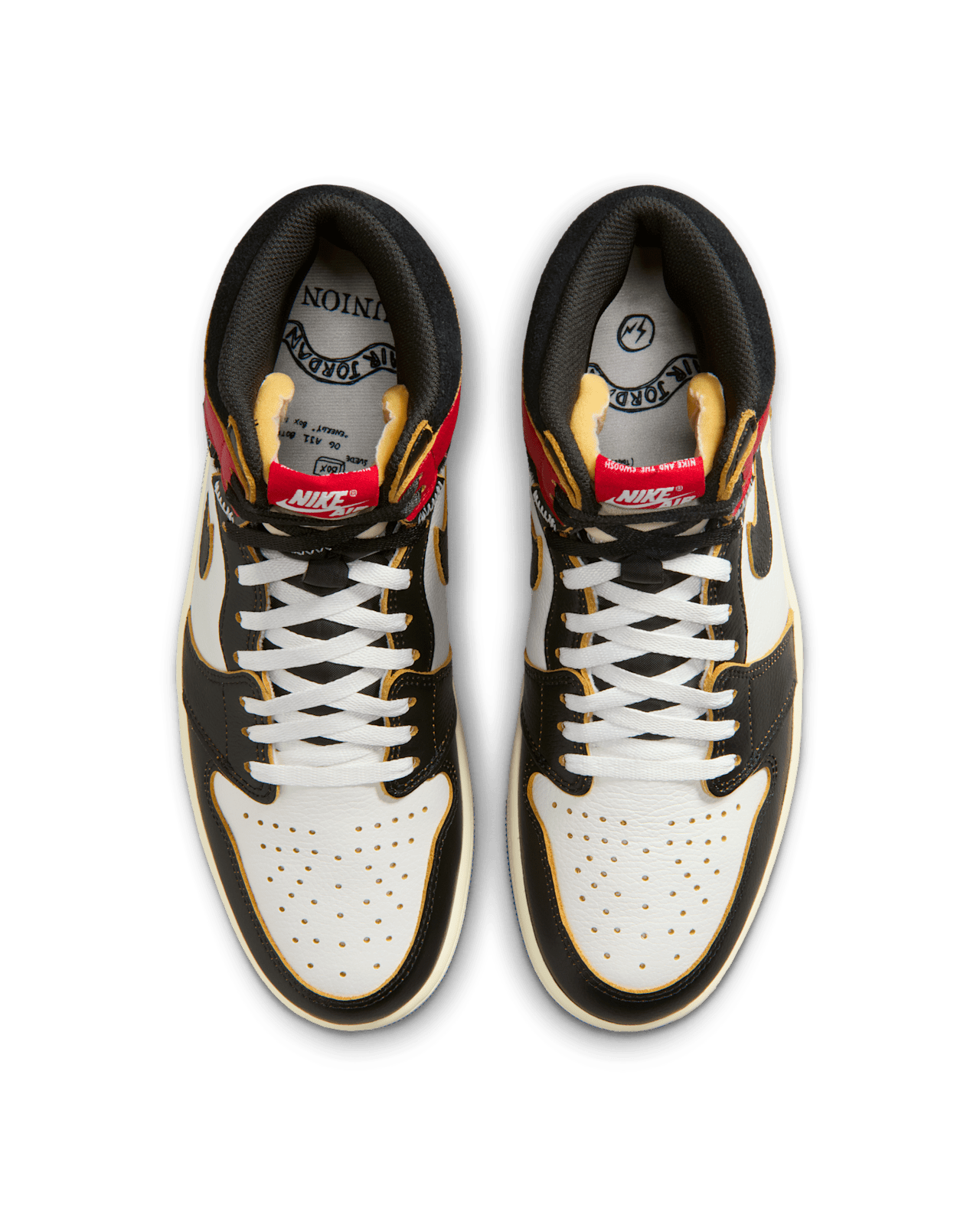 Giày Air Jordan 1 x Union x Fragment 'Black Varsity Red' IO7847-002 - Ảnh 4