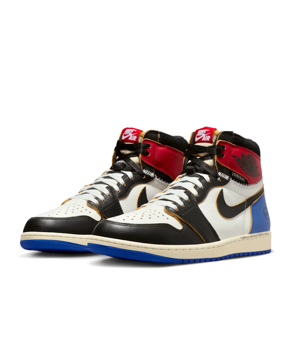 Giày Air Jordan 1 x Union x Fragment 'Black Varsity Red' IO7847-002 - Ảnh 4