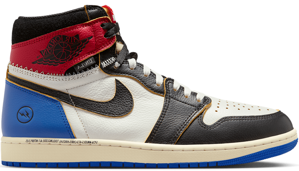 Giày Air Jordan 1 x Union x Fragment 'Black Varsity Red' IO7847-002