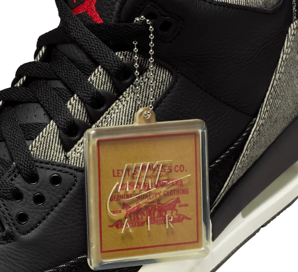 Giày Nike Air Jordan 3 x Levi's®'Black and White' IR0914-400 - Ảnh 4