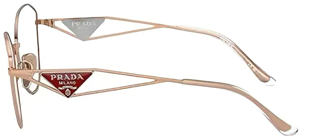 Kính Prada Eyeglasses 'Pink Gold' PR52ZVZVF1O1 - Ảnh 3