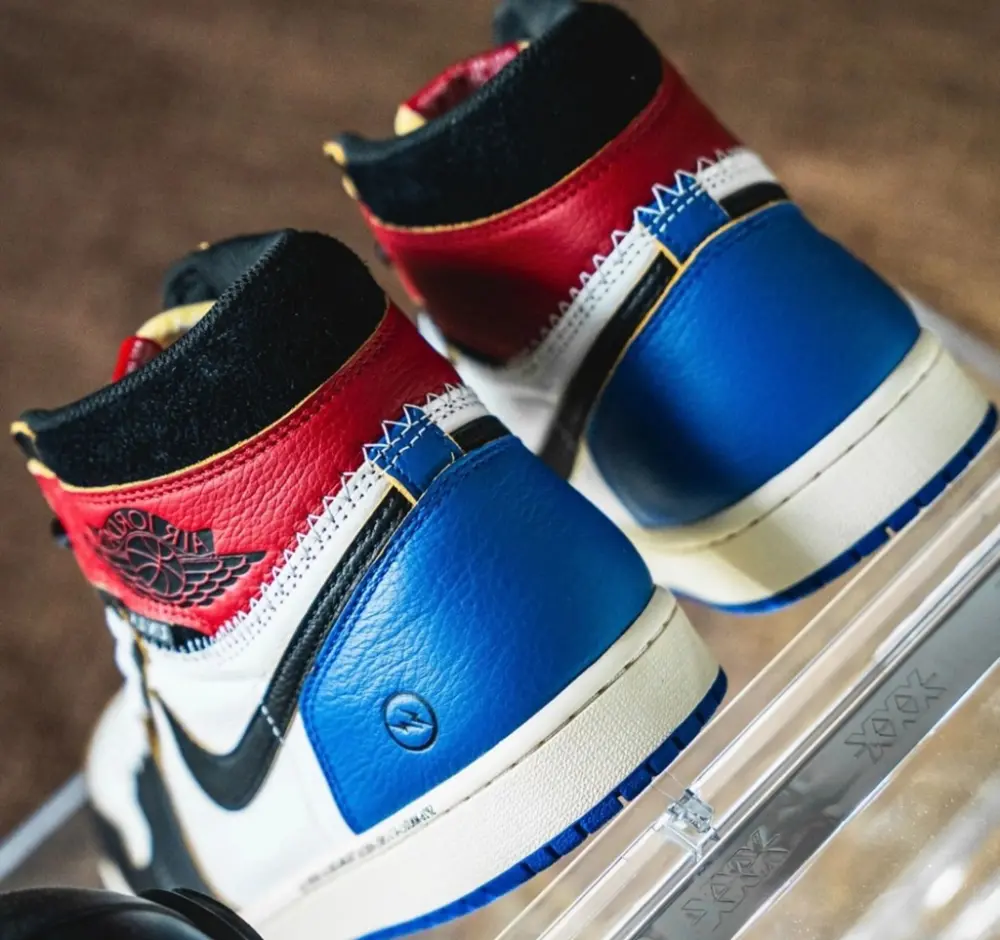 Giày Air Jordan 1 x Union x Fragment 'Black Varsity Red' IO7847-002 - Ảnh 9