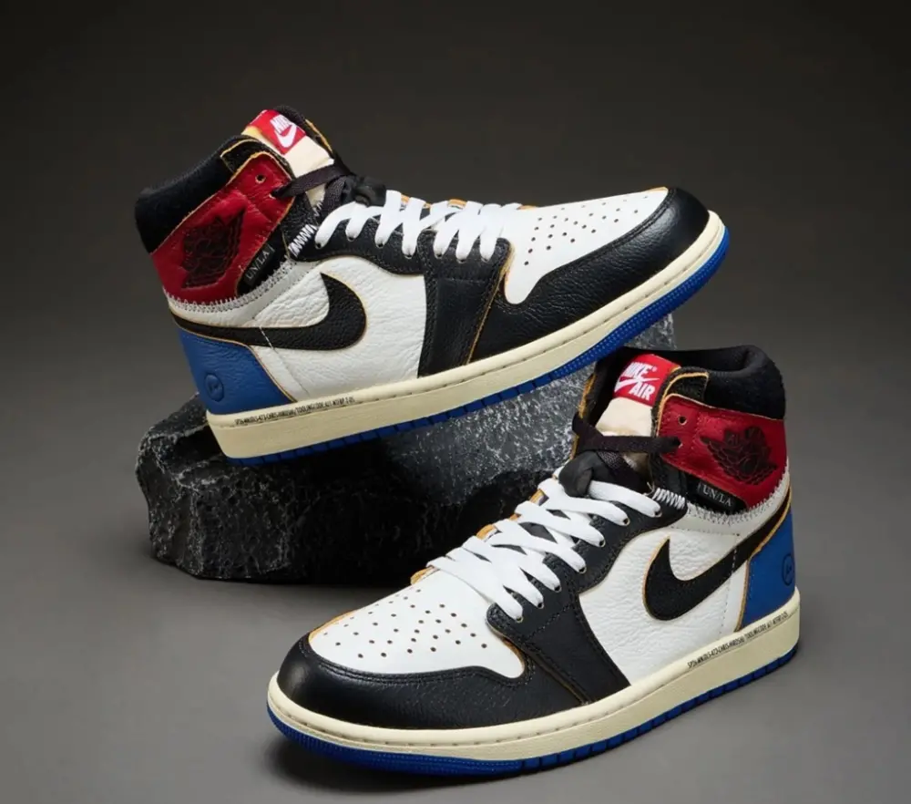 Giày Air Jordan 1 x Union x Fragment 'Black Varsity Red' IO7847-002 - Ảnh 8