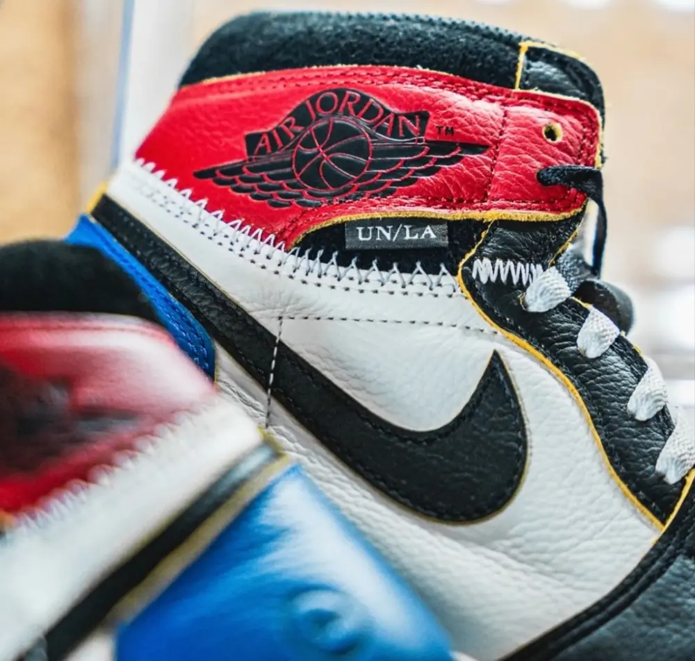 Giày Air Jordan 1 x Union x Fragment 'Black Varsity Red' IO7847-002 - Ảnh 7