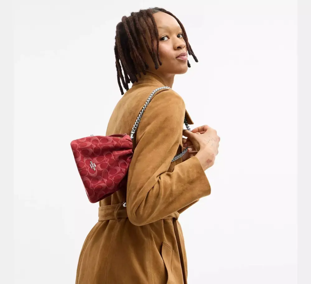 Túi Coach Faye Mini Drawstring Bag 'True Red' CCZ45-SVDN8 - Ảnh 4