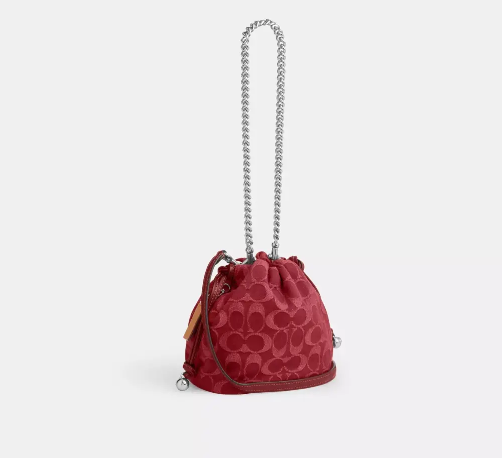 Túi Coach Faye Mini Drawstring Bag 'True Red' CCZ45-SVDN8 - Ảnh 3