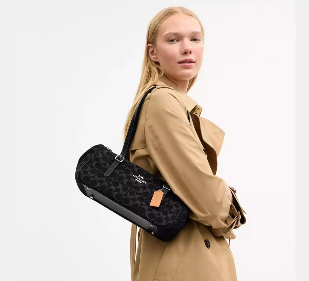 Túi Coach Asher Shoulder Bag 'Black' CDB92-SVBK - Ảnh 5