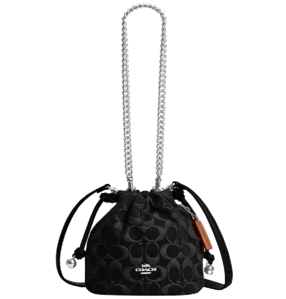 Túi Coach Faye Mini Drawstring Bag 'Black' CCZ45-SVBK