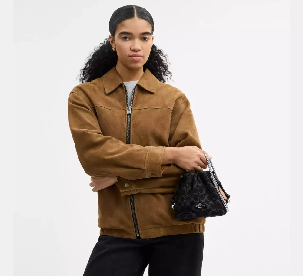 Túi Coach Faye Mini Drawstring Bag 'Black' CCZ45-SVBK - Ảnh 4