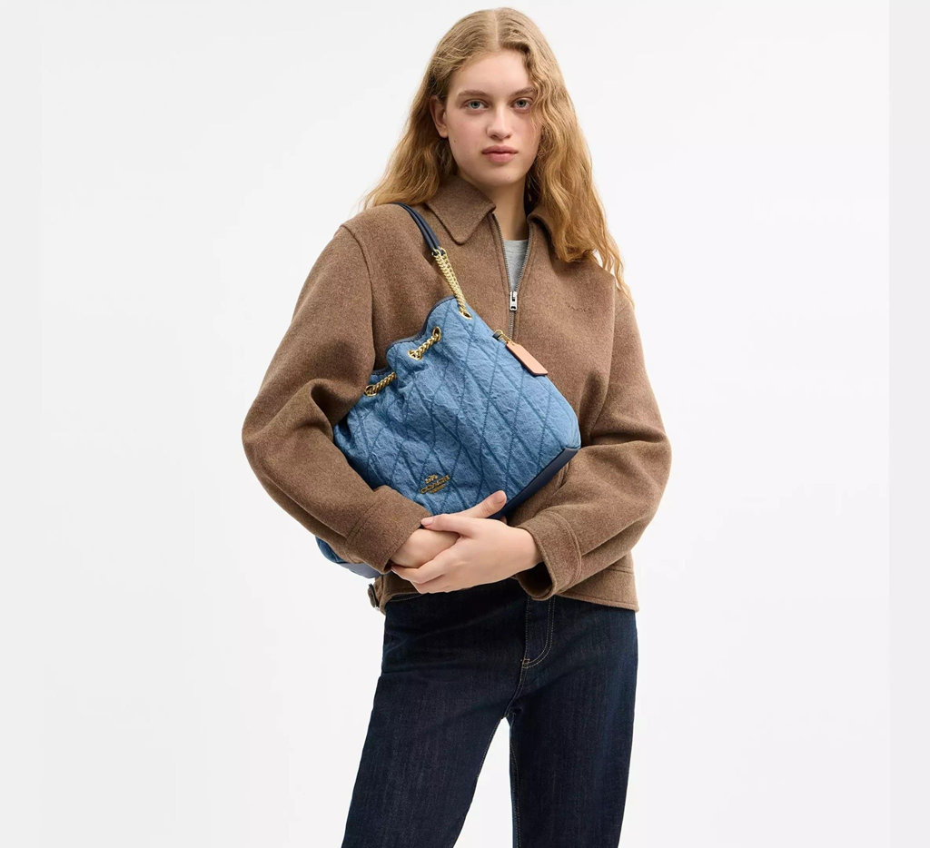 Alternative view of Túi Coach Evelyn Shoulder Bag 'Indigo' CDC02-IMTYV