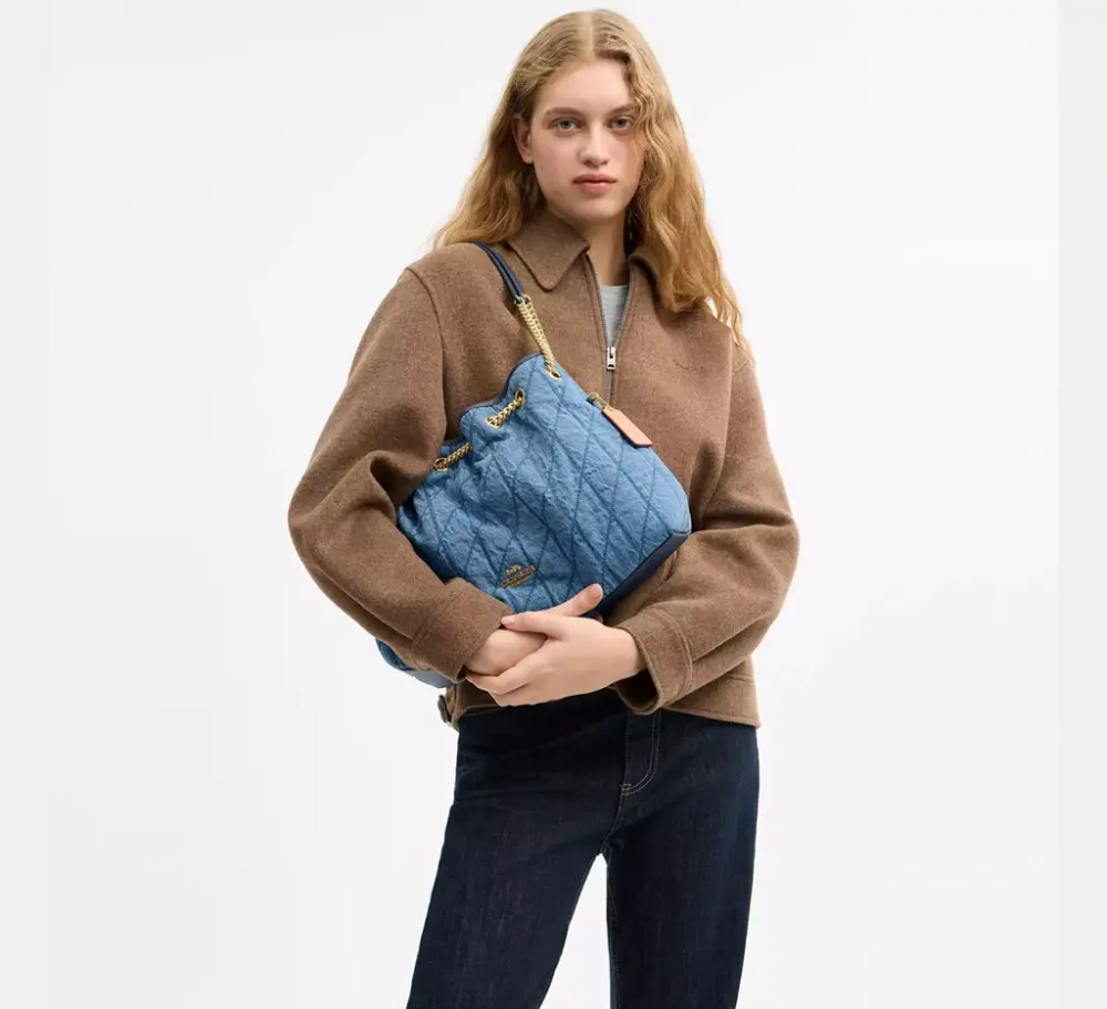 Alternative view of Túi Coach Evelyn Shoulder Bag 'Indigo' CDC02-IMTYV